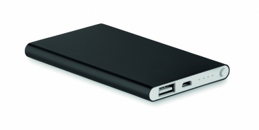 Logo trade advertising products picture of: Flat power bank 4000 mAh